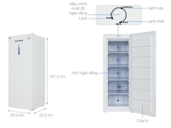 Alaska Tủ đông đứng DF217 - Dung tích 263L