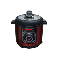 Benny Nồi Áp Suất Nắp Rời, Van Xả Tự Động BP-81, Màu Tím-Đen - 1000W, 6 Lít