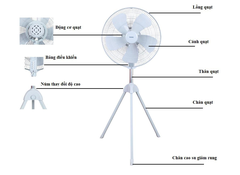 Benny Quạt Đứng Công Nghiệp BF-22S - Công suất 190W