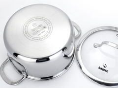 Kalpen Bộ nồi inox 3 lớp liền khối Kazler KZ1
