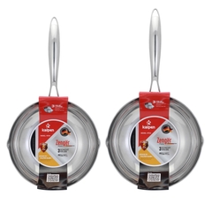 Kalpen Chảo inox 3 lớp liền khối Zenger - Size 20-24-26-28-30cm