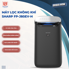 Sharp Máy lọc không khí FP-J80EV-H 48W (62m2)