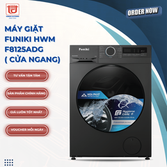 Funiki Máy giặt lồng ngang Inverter HWM F8125ADG - 12.5kg