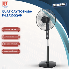 Toshiba Quạt đứng 5 Cánh F-LSA10VN| Trắng, Đen