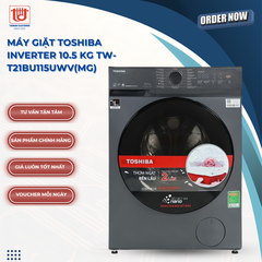 Toshiba Máy Giặt Cửa Trước Inverter TW-T21BU115UWV(MG) | Giặt 10.5kg
