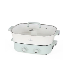 Kalpen Bếp nướng lẩu 2 ngăn đa năng PP66 - Công suất 2200W