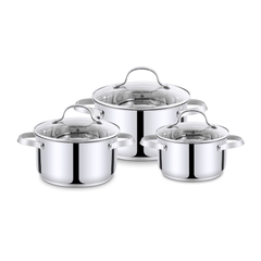 Kalpen Bộ nồi inox 304 cao cấp 5 đáy Lermat L1