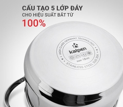 Kalpen Bộ nồi inox 304 cao cấp 5 đáy Lermat L1