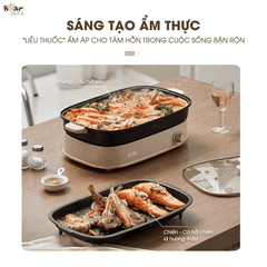 Nổi Lẩu Nướng Đa Năng 2 Khay SB-NL45K