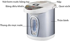 Saiko Bình Thủy Điện AP430S - Dung tích 4.3L