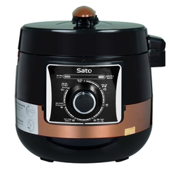 Sato Nồi Áp Suất Điện 5AS066 ( Đỏ/Nâu ) - Dung tích 5L