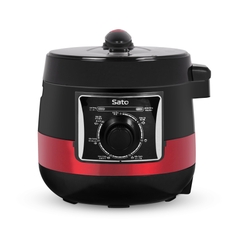 Sato Nồi Áp Suất Điện 5AS066 ( Đỏ/Nâu ) - Dung tích 5L
