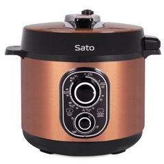 Sato Nồi Áp Suất Điện 6AS042 ( Đỏ/Nâu ) - Dung tích 6L