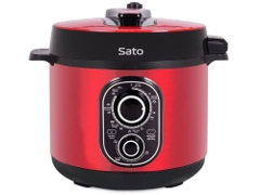 Sato Nồi Áp Suất Điện 6AS042 ( Đỏ/Nâu ) - Dung tích 6L