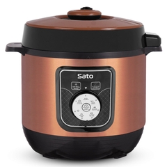 Sato Nồi Áp Suất Điện 6AS051 ( Đỏ/Nâu ) - Dung tích 6L