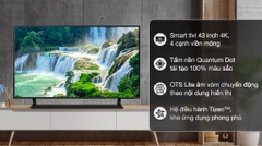 Smart Tivi QLED 4K 43 inch Samsung QA43Q60BAKXXV