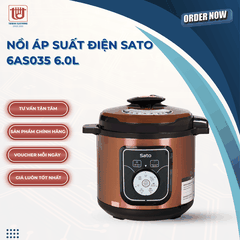 Sato Nồi Áp Suất Điện 6AS035 - Dung tích 6L