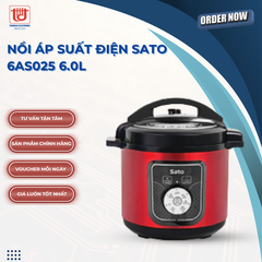 Sato Nồi Áp Suất Điện 6AS025 - Dung tích 6L