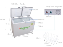 Tủ đông kháng khuẩn Kangaroo KG398C2