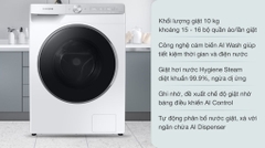 Máy giặt thông minh AI Samsung Inverter 10kg WW10TP44DSH/SV