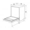 Máy rửa chén bát độc lập Hafele HDW-F60EB