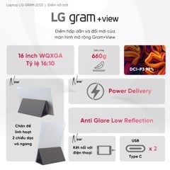 Màn Hình Di Động LG Gram View 16MR70.ASDA5 16 inch 2K WQXGA (2560 x 1600) IPS