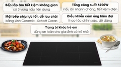 Bếp từ 3 vùng nấu Hafele HC-I773D