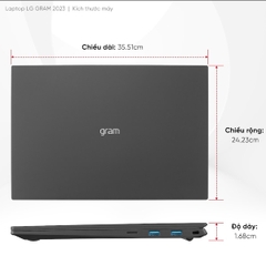 Laptop LG Gram 2023 16Z90R-E.AH75A5 (i7-1360P/RAM 16GB/512GB SSD)
