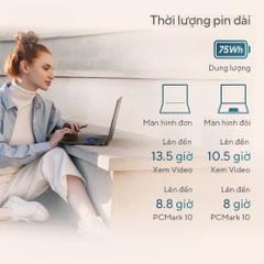 Laptop Asus ZenBook Duo UX8406CA-PZ109WS (Intel Core Ultra 9 285H | 32GB | 1 TB | 14 inch 3K OLED | Cảm ứng | Win 11 | Office | Xám)