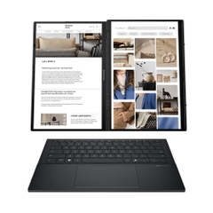 Laptop Asus ZenBook Duo UX8406CA-PZ109WS (Intel Core Ultra 9 285H | 32GB | 1 TB | 14 inch 3K OLED | Cảm ứng | Win 11 | Office | Xám)