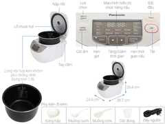 Nồi cơm điện tử Panasonic 1.8 lít SR-CX188SRA/M