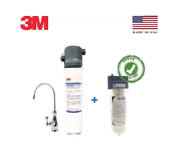 Combo Máy Lọc Nước Lắp Dưới Bồn Rửa 3M BREW120-MS Kèm Lọc Thô Cao Cấp