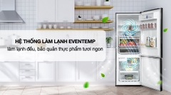 Tủ lạnh Electrolux Inverter 308 Lít EBB3402K-H