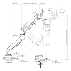 Giá treo màn hình Brateck LCD LDT69-C012UC (17-49inch)