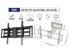 Giá treo tivi xoay đa năng ErgoTek E69 (55 - 110 inch)