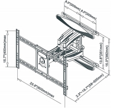 Giá Treo Tivi Đa Năng North Bayou P6 (40 - 80 inch)