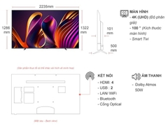 Smart Tivi Hisense QLED 4K 100 Inch 100Q7N