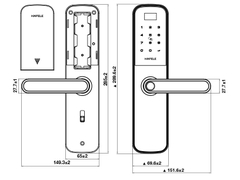 Khóa điện tử Hafele DL6000