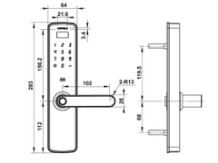 Khóa điện tử Hafele DL7100