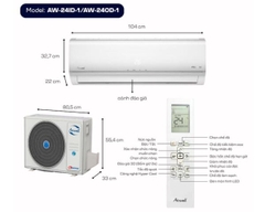 Máy lạnh Airwell Inverter 1.5HP AW-13ID-1/AW-13OD-1