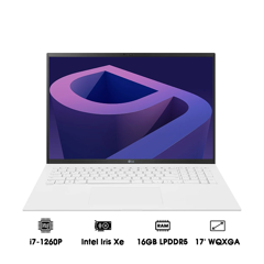 Laptop LG Gram 2022 17Z90Q-G.AH74A5 (i7-1260P | 16GB | 512GB | Intel Iris Xe Graphics | 17' WQXGA 99% DCI-P3 | Win 11)