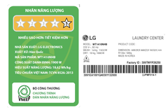 Tháp giặt sấy LG WashTower Inverter giặt 14 kg - sấy 10 kg WT1410NHB