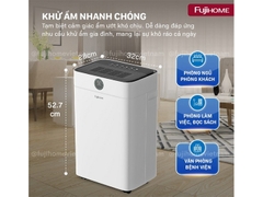 Máy hút ẩm dân dụng Fujihome DH18W-HEPA