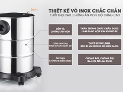 Máy hút bụi khô và ướt công nghiệp Fujihome VC35 phiên bản mới