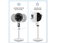 Quạt đối lưu không khí Fujihome CF25 (Điều khiển cơ)