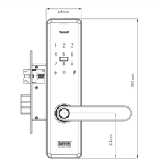 KHÓA VÂN TAY THÔNG MINH GIOVANI GSL-U268B