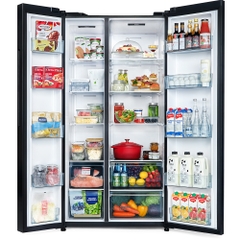 Tủ lạnh Hitachi Inverter Side by Side 656 lít HRSN9713ESGBKVN