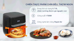 Nồi chiên không dầu Hafele HS-AF502B (535.43.713) 5.7 lít