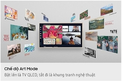 Tivi thông minh Samsung Vision AI 65 inch Class The Frame LS03FA QLED 4K Art Mode (2025)
