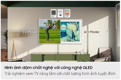 Tivi thông minh Samsung Vision AI 65 inch Class The Frame LS03FA QLED 4K Art Mode (2025)